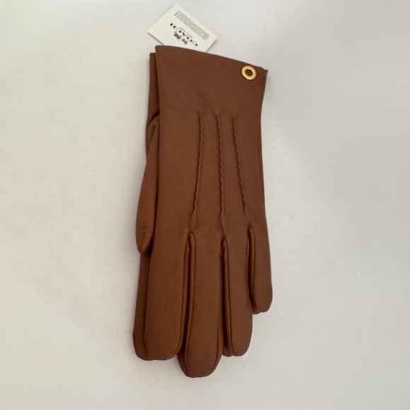 Coach Leather Gloves NWT - Picture 2 of 4